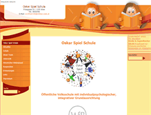 Tablet Screenshot of oskarspielschule.schulweb.at