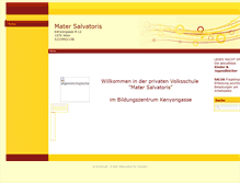 Tablet Screenshot of mater-salvatoris.schulweb.at
